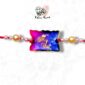 Blue Magenta Resin Rakhi - King Bhai Rakhi