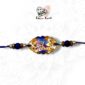 Blue Golden Resin Rakhi - Chatora Bhai Rakhi
