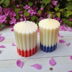 Scented Pillar Candle Rose and Lavender