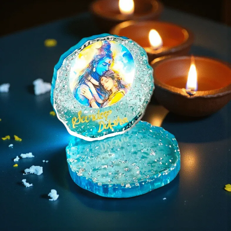 shiv parvati ji resin standee