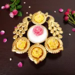 peacock urli scented candle